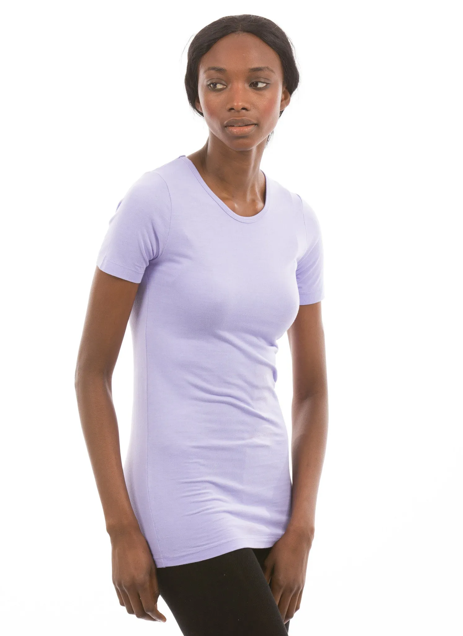 100% Bamboo Women's Short Sleeve Crew Neck