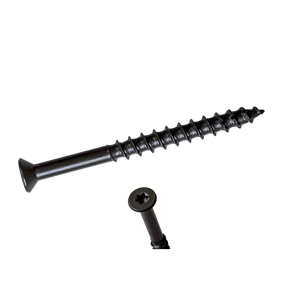 1/4 x 2 3/4 Simpson Trim Head Titen Turbo™ Concrete and Masonry Screw Anchor Zinc Plated w/ Ceramic Coat Bronze (T25 6-Lobe) - Box (1000)