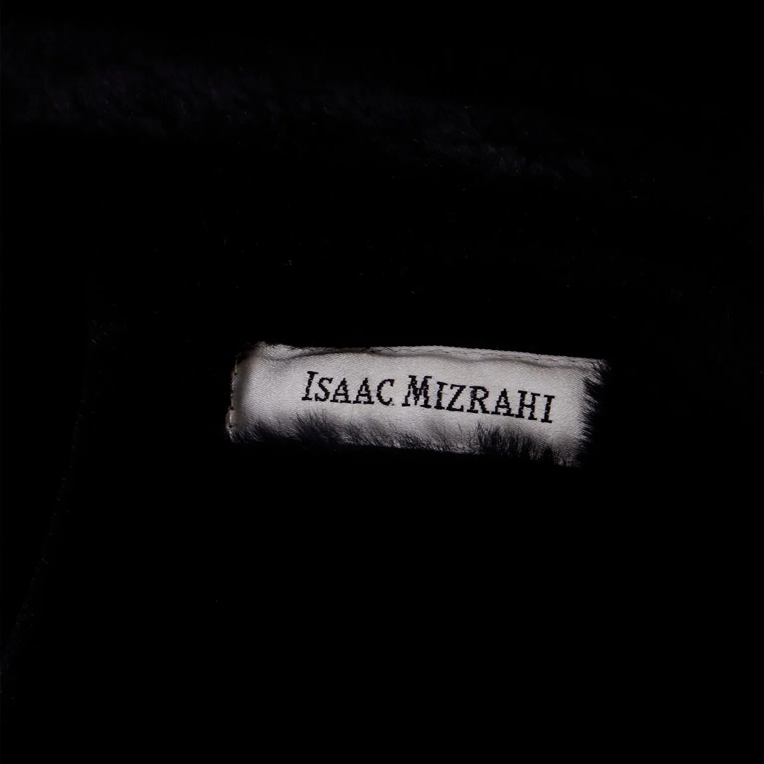 1990s Isaac Mizrahi Black All Weather Rain Coat w/ Faux Fur Lining