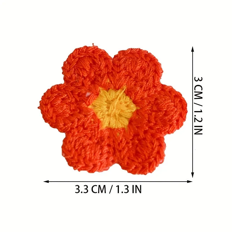 30Piece Flower Embroidery Patches for DIY Clothing Accessories Decoration