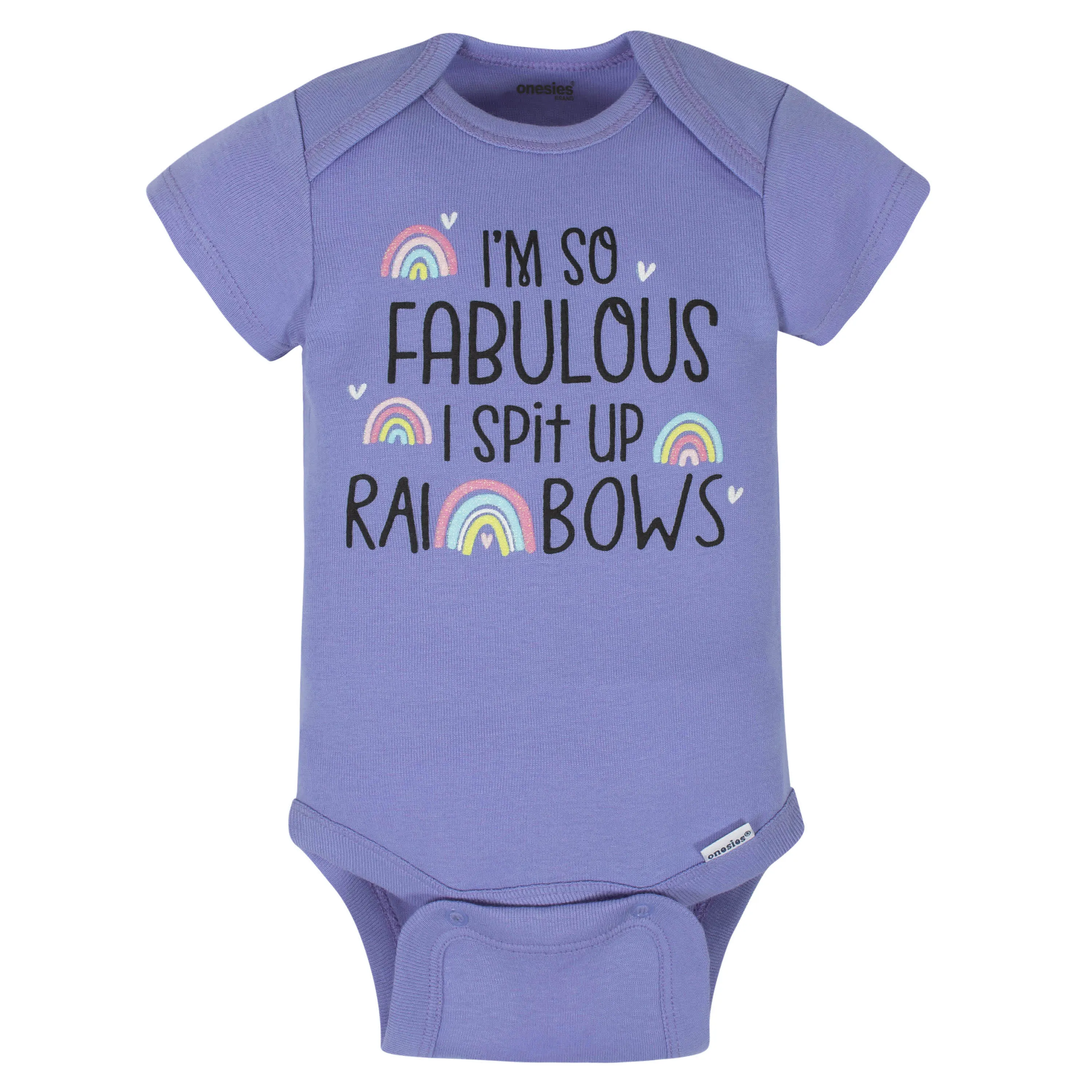 8-Pack Baby Girls Unicorns Onesies® Brand Bodysuits