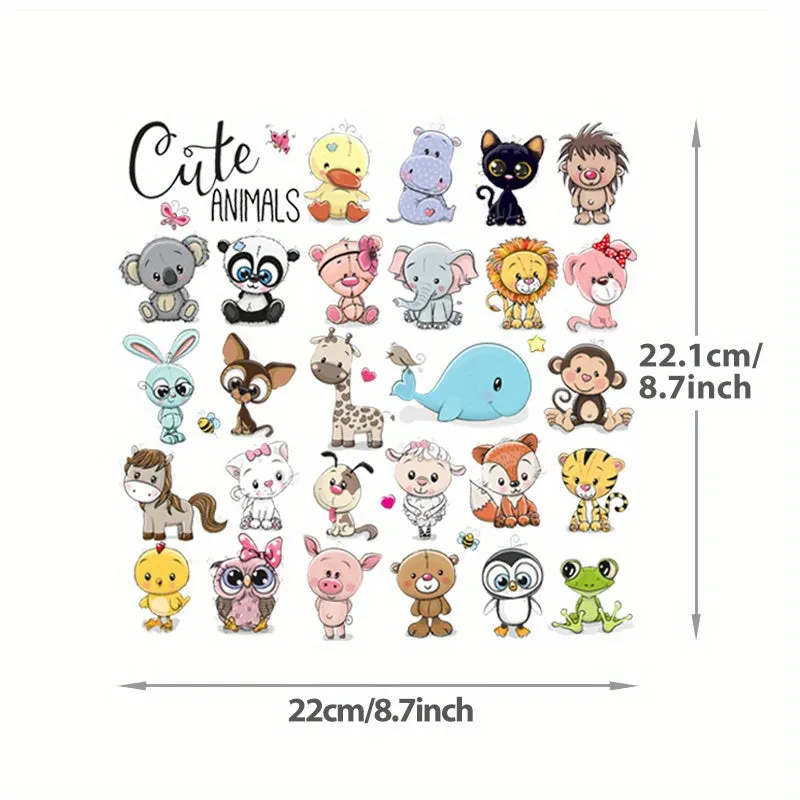 Adorable Animal Patch Set for DIY Clothes IronOns  Sewing