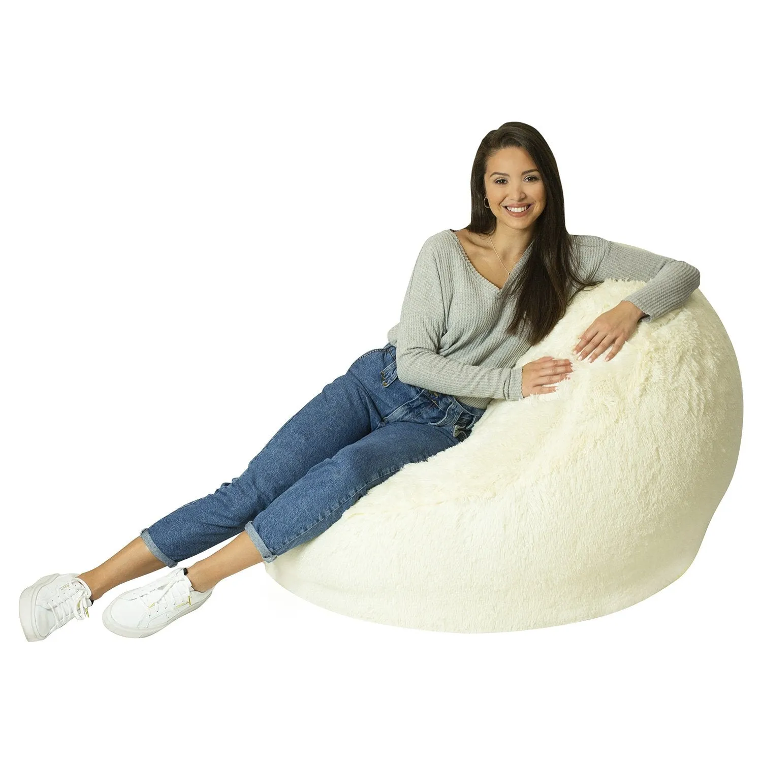 AirCandy Mongolian Faux Fur Inflatable BloChair