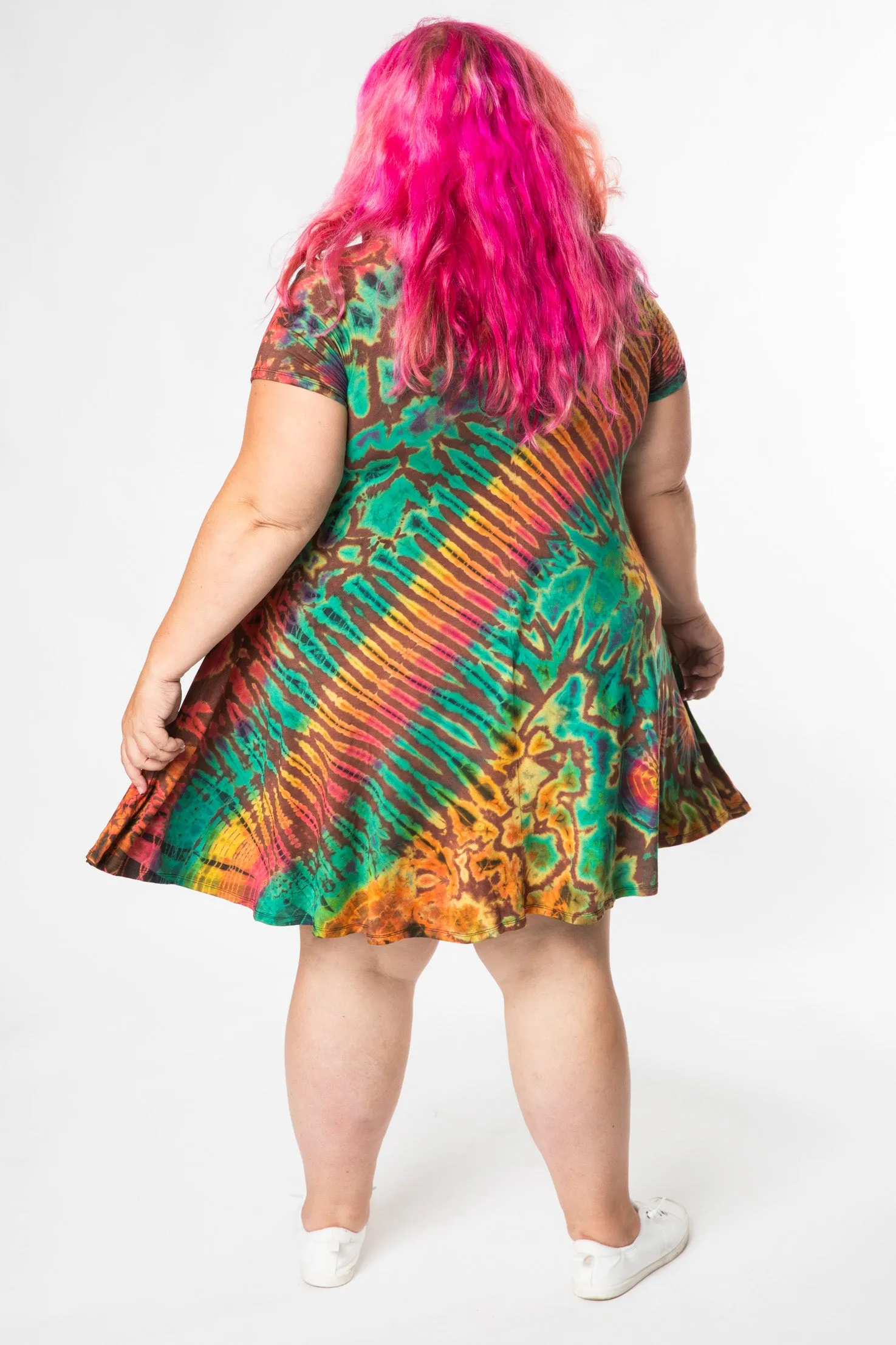 Althea Mudmee Tie Dye Short Sleeve Dress