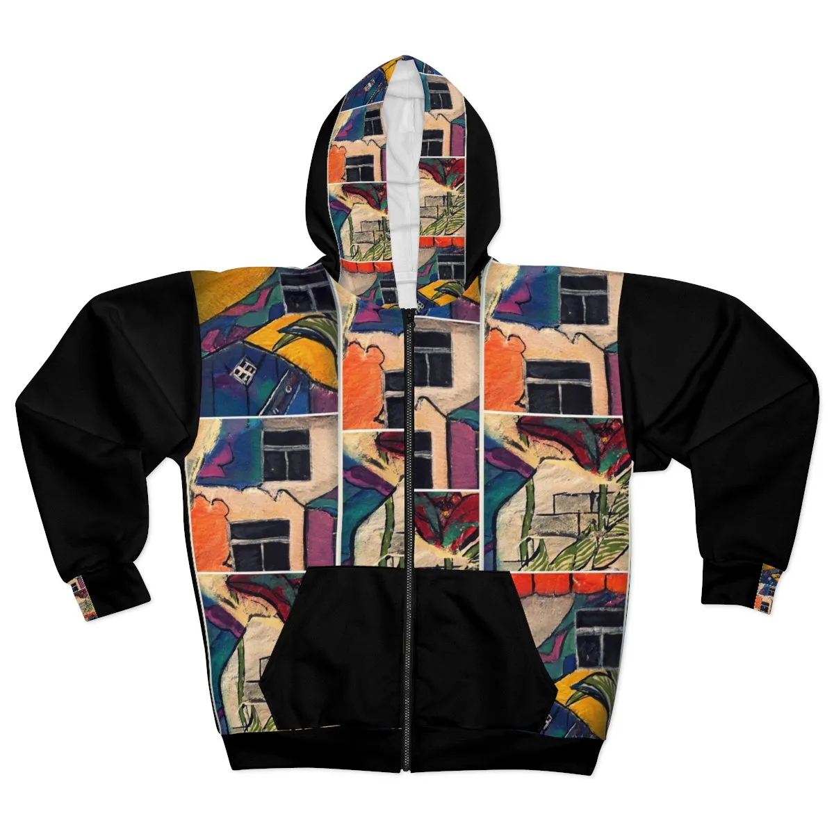 AOP Unisex Zip Hoodie ARTY FOR YOU!