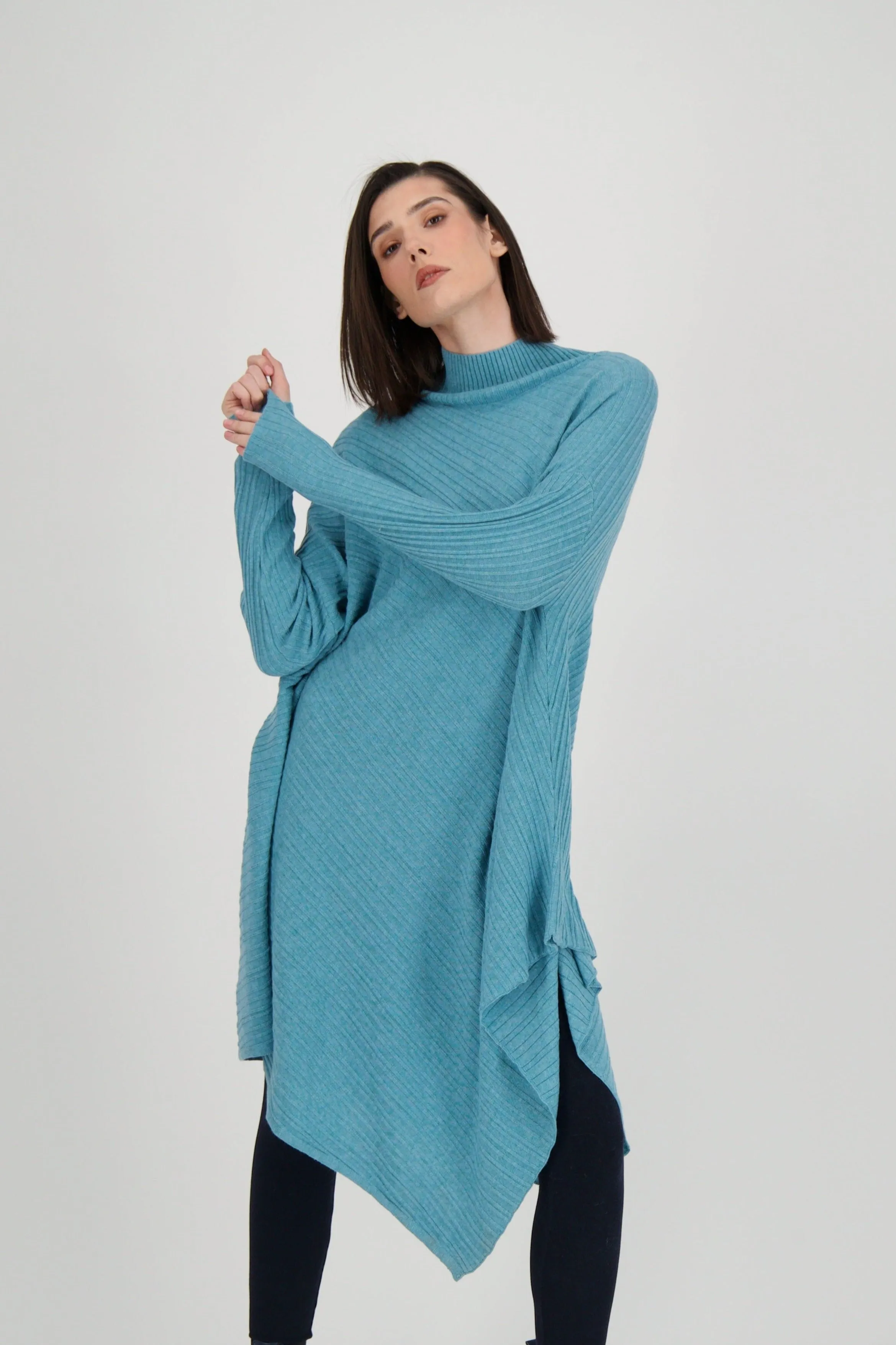 Asymmetric Sweater Tunic