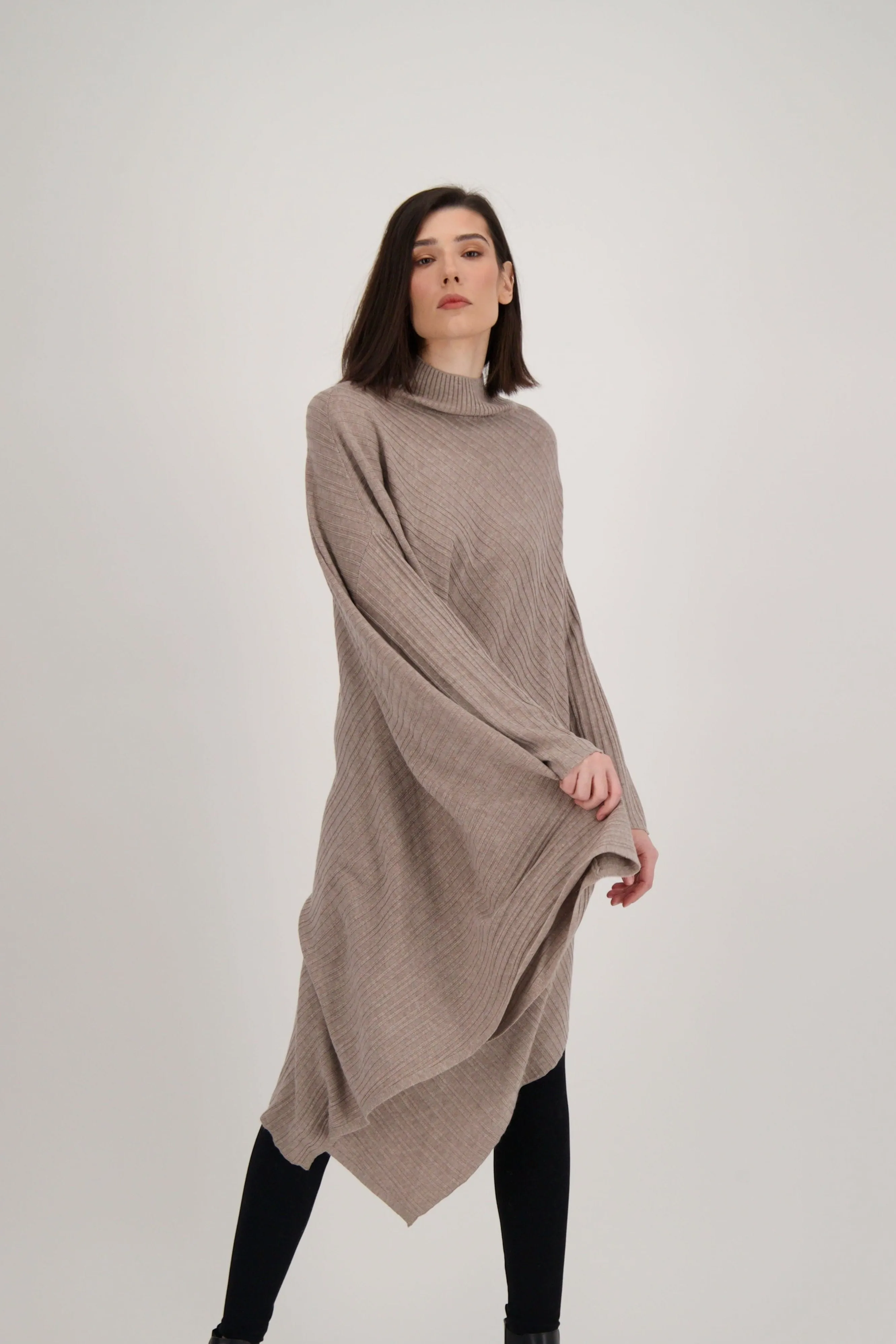 Asymmetric Sweater Tunic