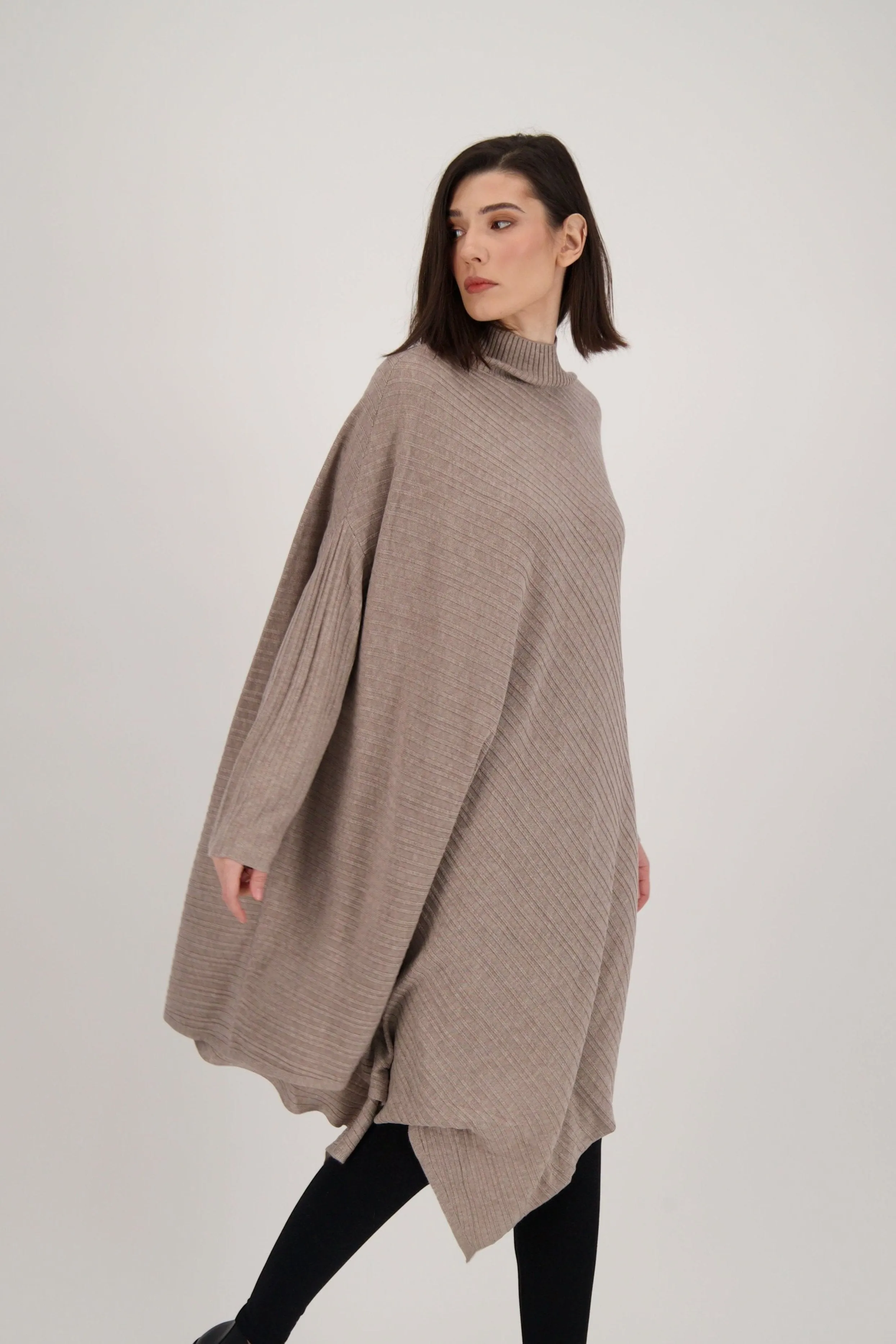 Asymmetric Sweater Tunic