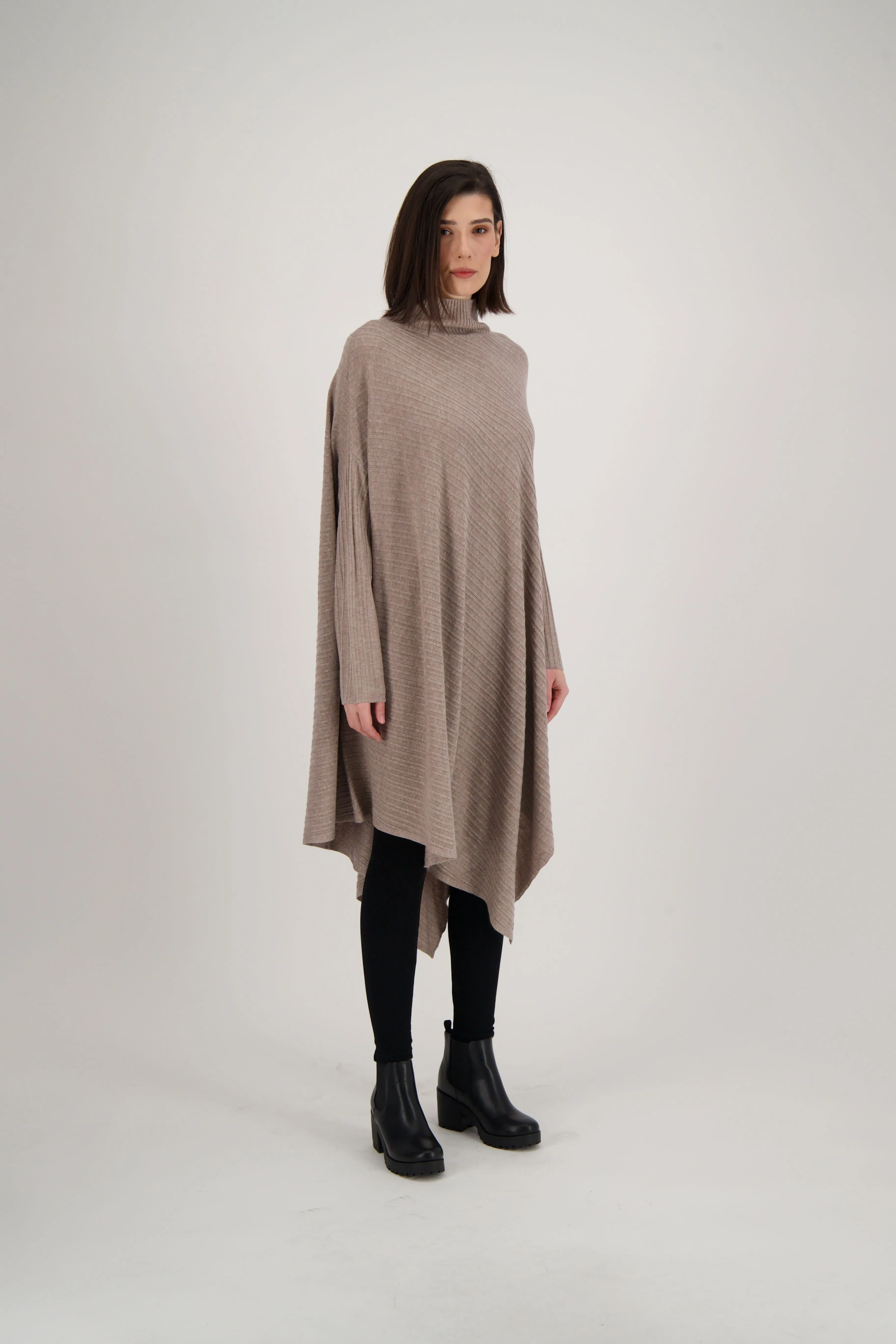 Asymmetric Sweater Tunic