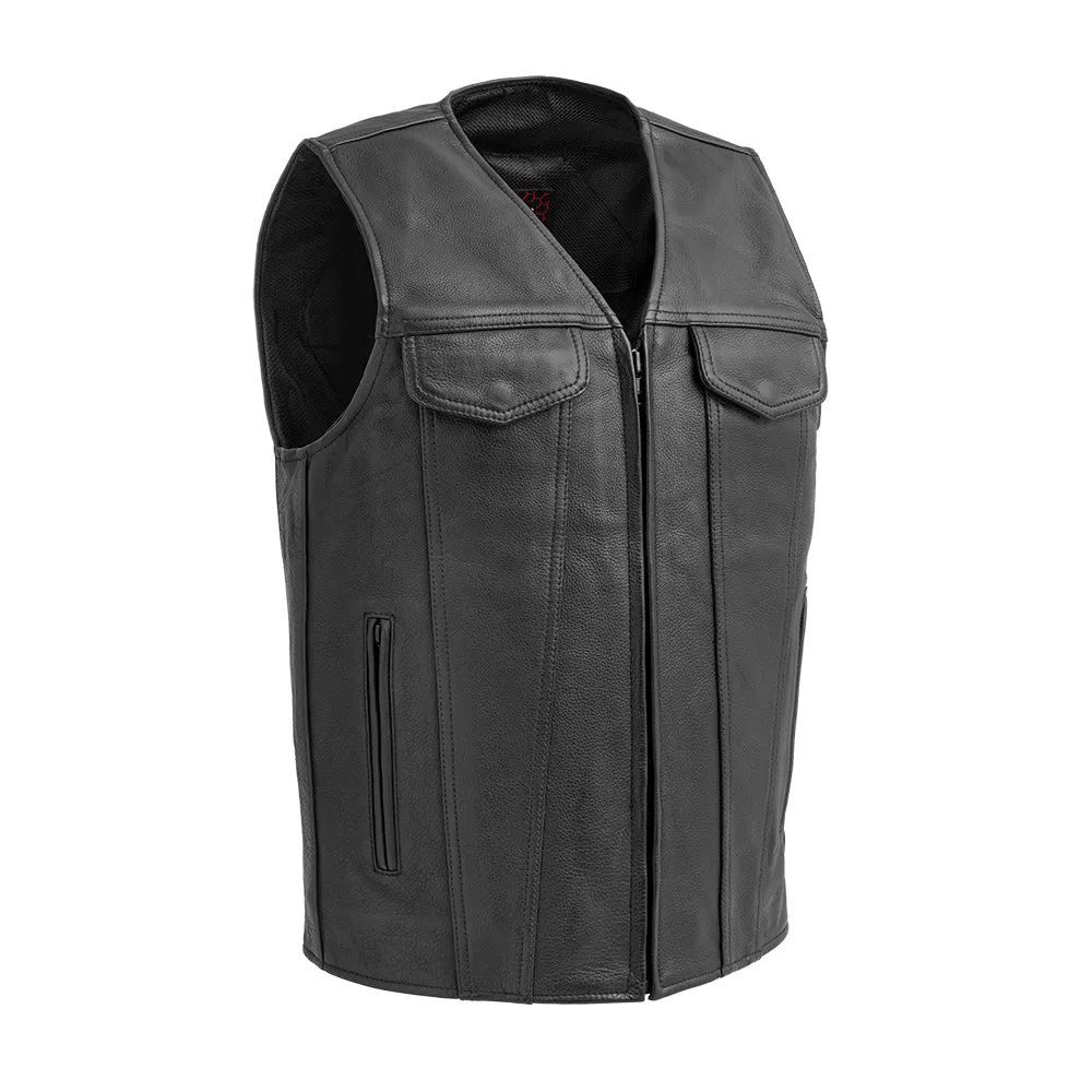 Badlands Men's Motorcycle Leather Vest