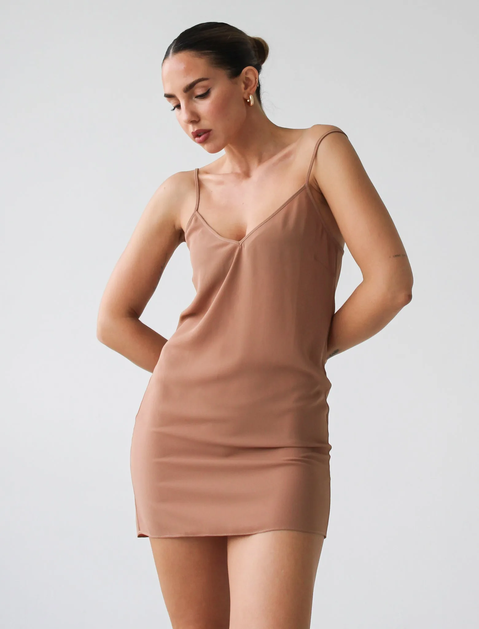 Barefoot Slip Dress | Tan