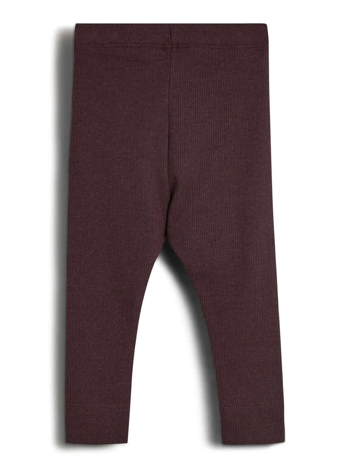 Basic Modal Rib Leggings - Little - Dark Purple