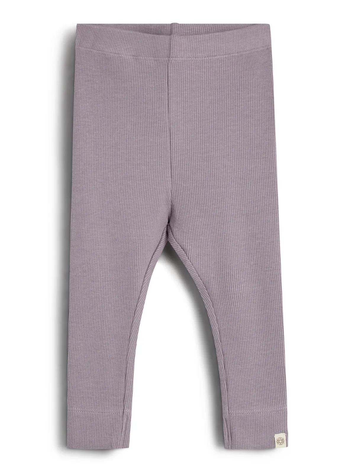 Basic Modal Rib Leggings - Little - Dusty Purple