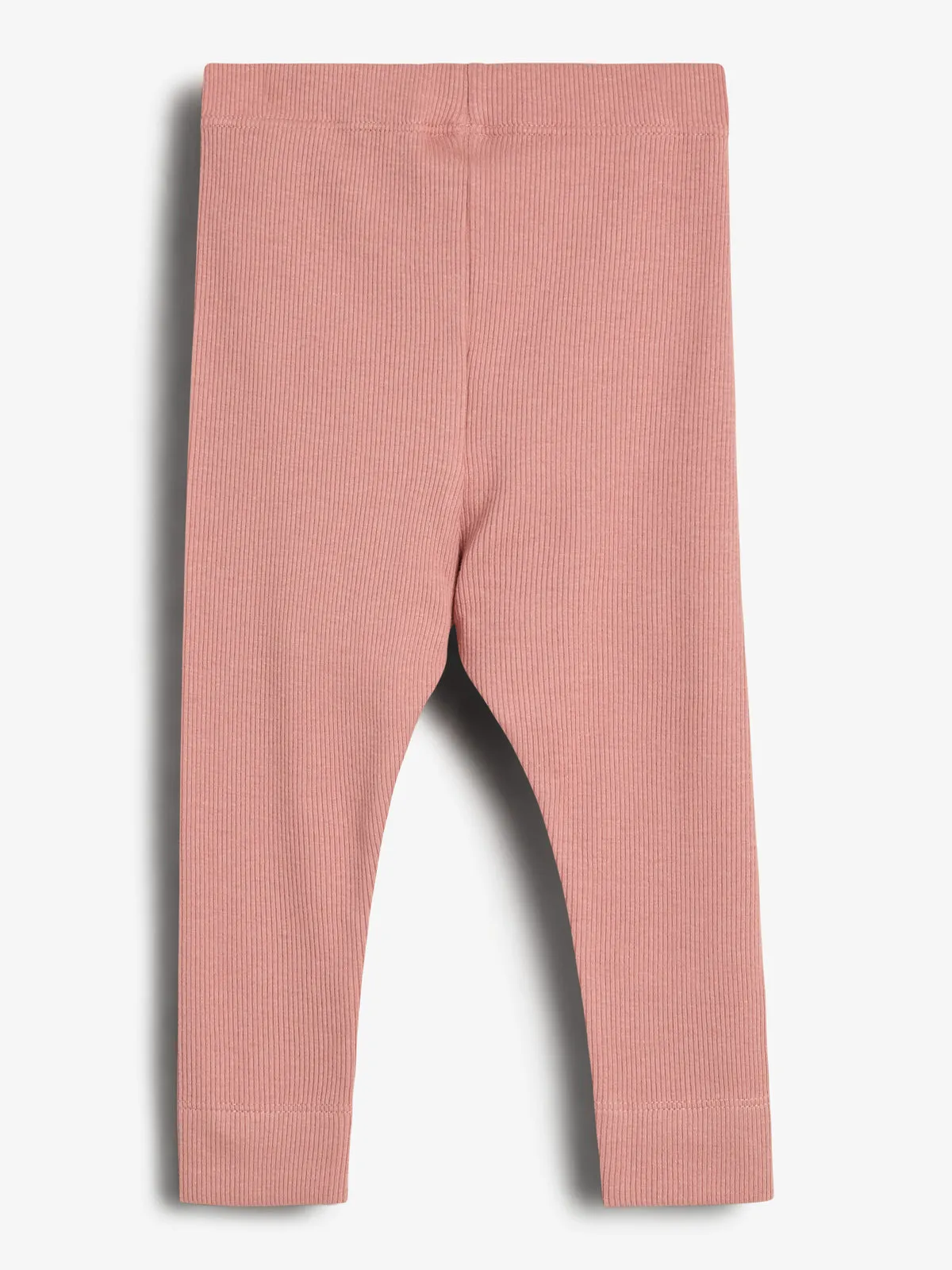 Basic Modal Rib Leggings - Little - Dusty Rose