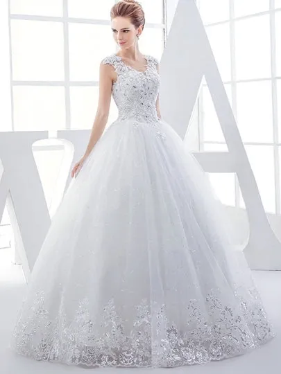 Beading Ball Gown Wedding Dress