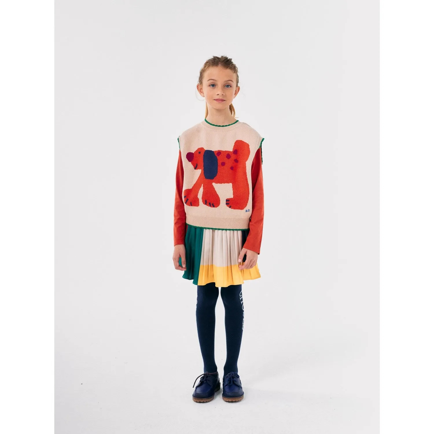 Bobo Choses Offwhite Fairy DAnd Jacquard Knitted Vest