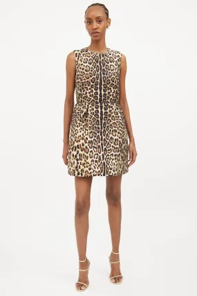 Brown Valentino Print Midi Dress