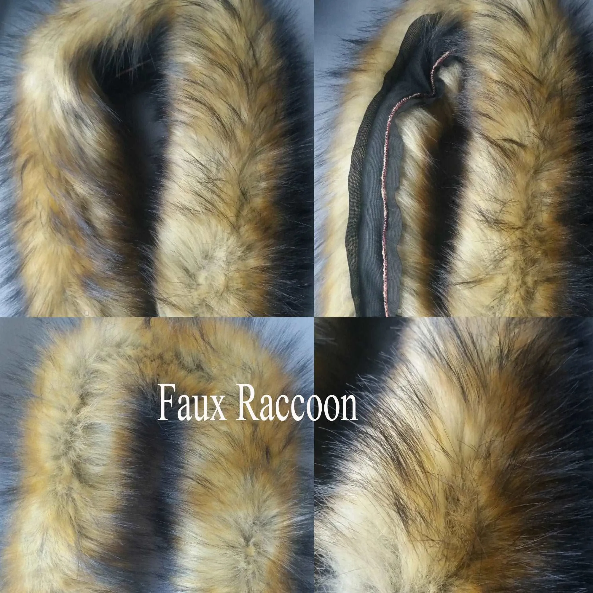 BY ORDER Faux Fur Vegan Trim Hood 60-80 cm, Faux Fur Collar Trim, Fur Fabric, Fur Ruff, Faux Fur Hood, Hood Fur Jacket, Fur stripe, Fur Trim