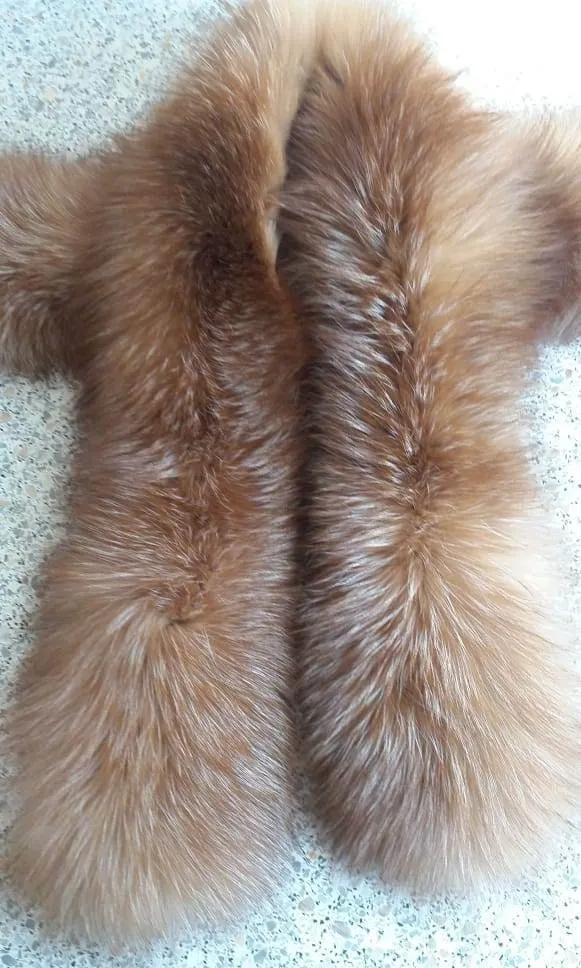 BY ORDER Rare Luxury BLUEFROST Fox Fur Trim Hood, Fur collar trim, Silver Fox Fur Collar, Fur Scarf, Fur Ruff, Fox Fur Hood, Bluefrost Fur