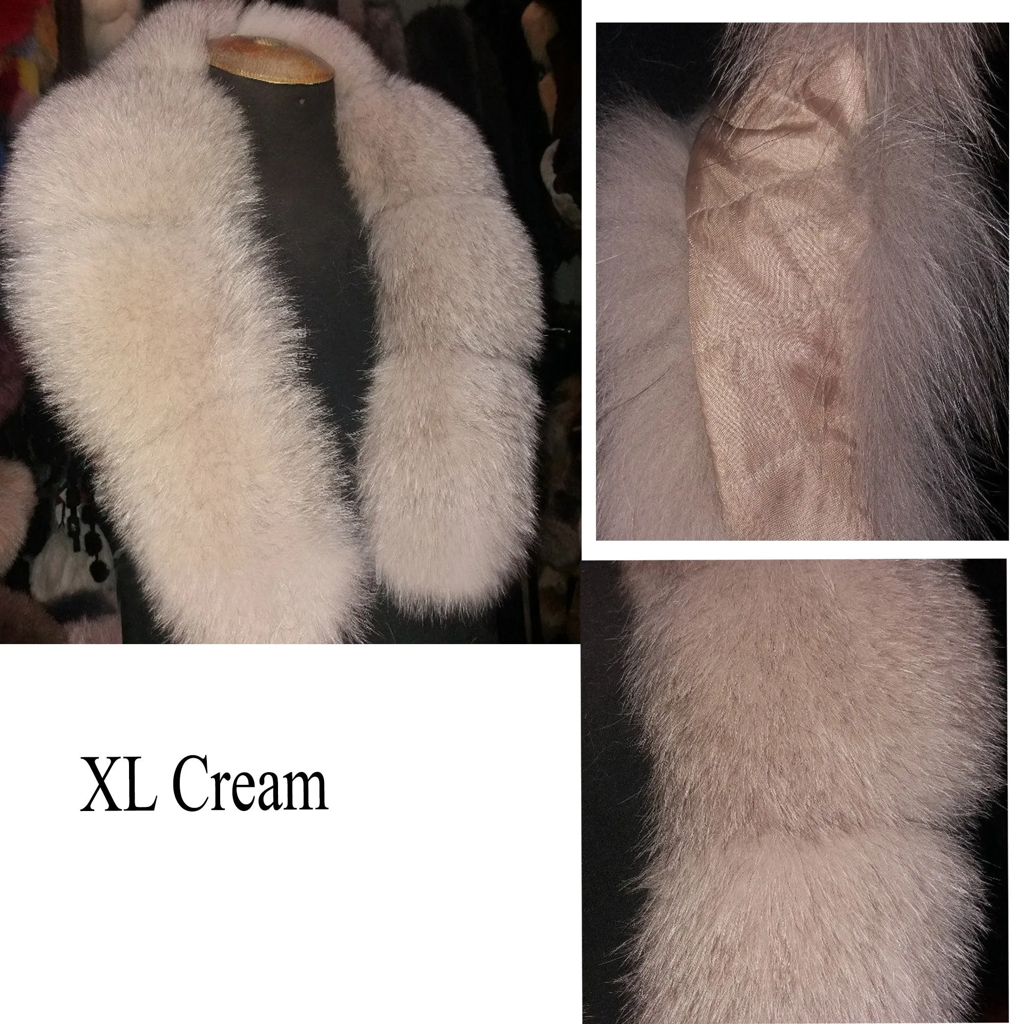 By ORDER, XL 18 cm Width Finnish Fox Fur Collar, Fur collar trim, Fox Fur Collar, Fur Scarf, Fur Ruff, Fox Fox Fur Ruff, Fox Fur, Fur stripe