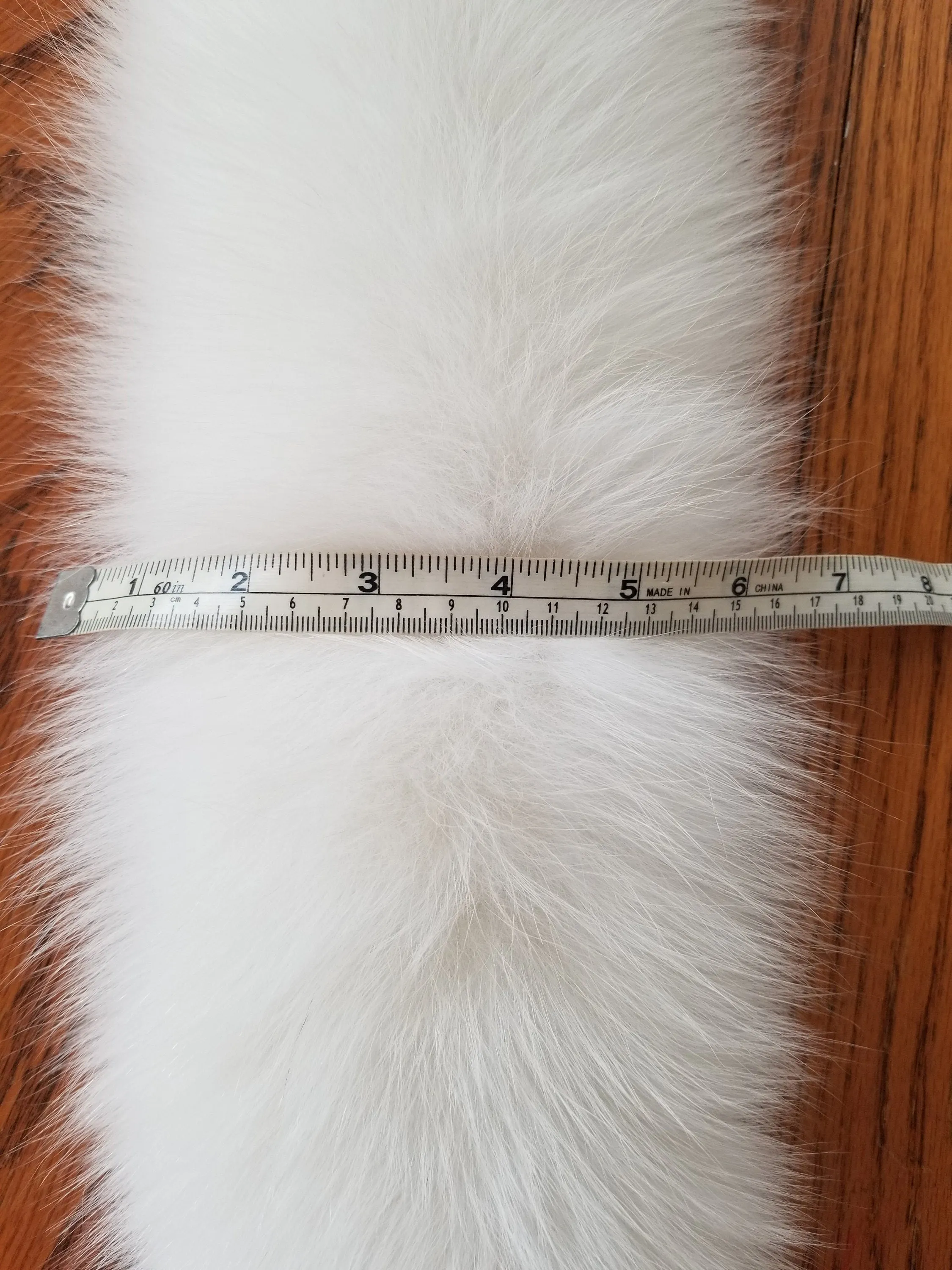 BY ORDER, XL Real Fox Fur Trim Hood, Large Fur collar trim, White Fox Fur Collar, Fur Scarf, Fur Ruff, Fox Fur Hood, Fox Fur, Lined