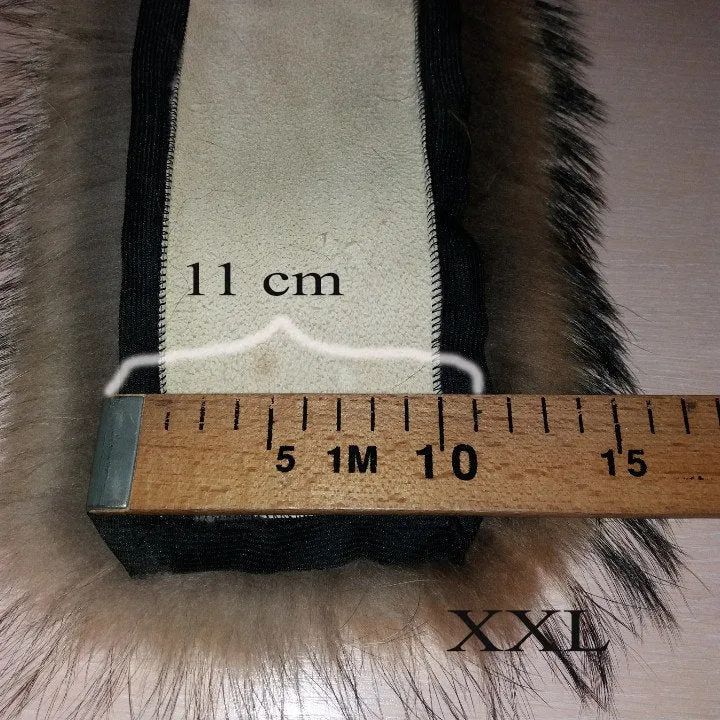 BY ORDER XXL Extra Large Finnish Raccoon Fur Collar, Fur Trim Hoodie, Raccoon Fur Collar, Fur Scarf, Fur Ruff, Raccoon Fur Hood, Raccoon Fur