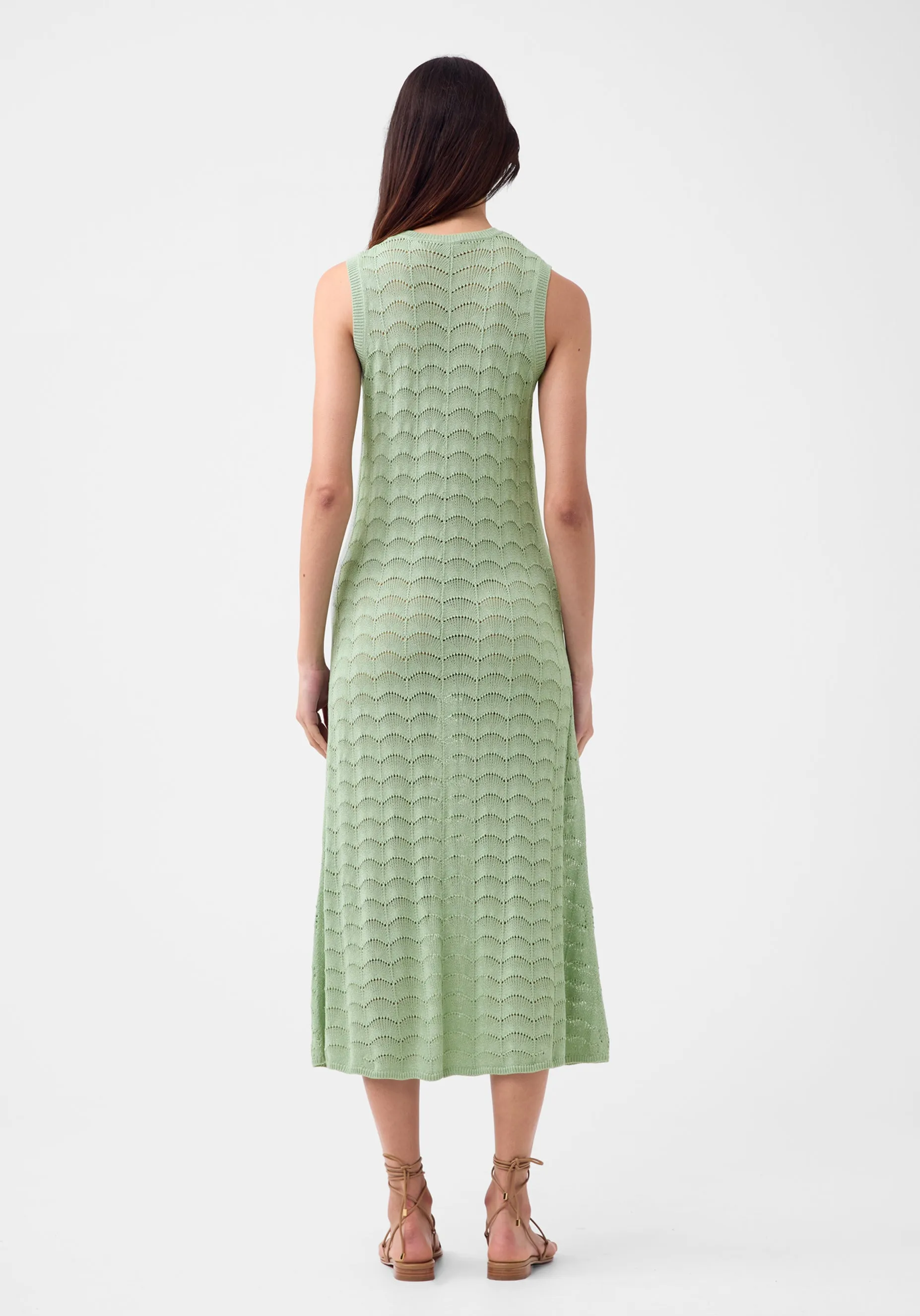 Calista Knit Midi Dress_Mint