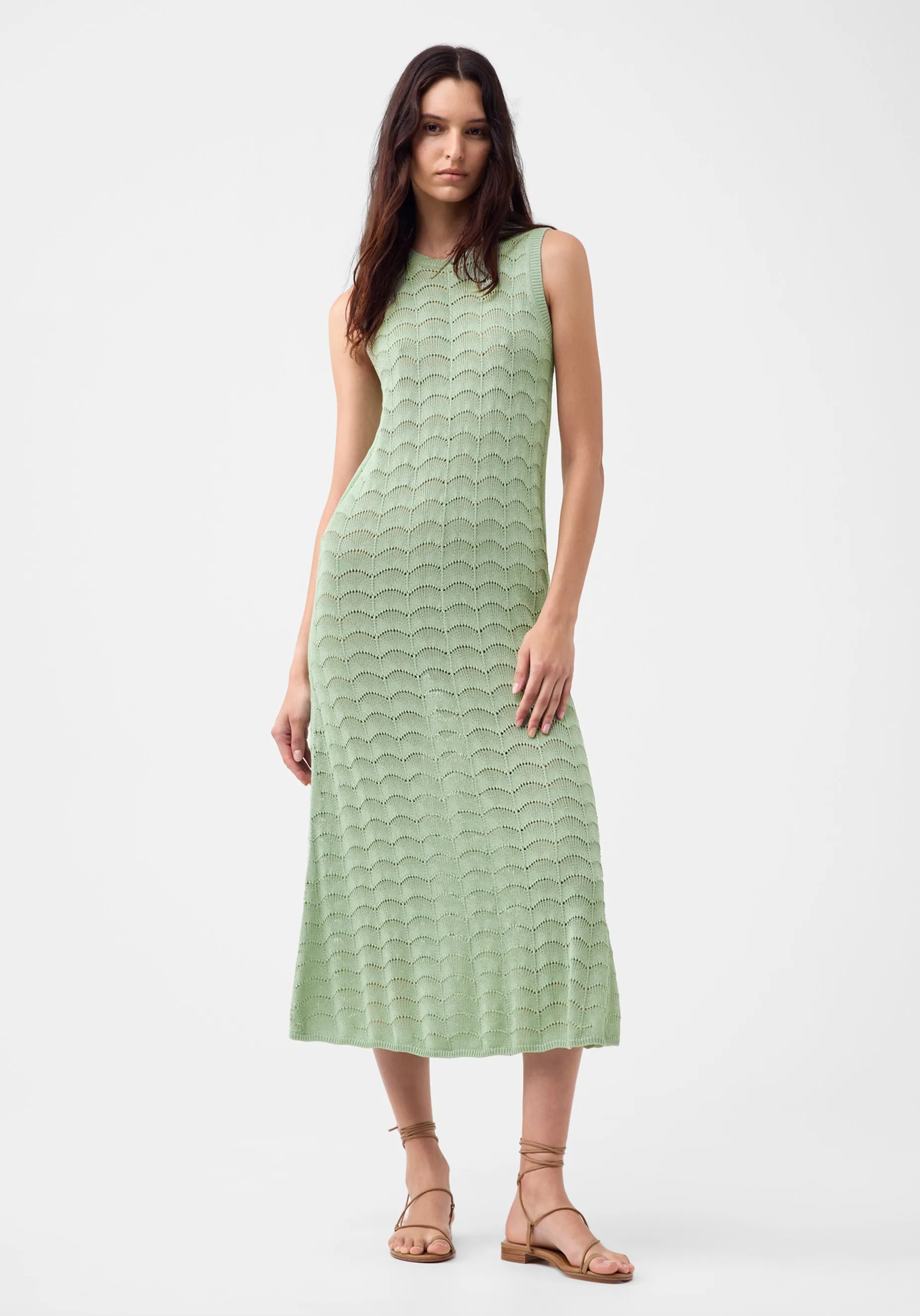 Calista Knit Midi Dress_Mint