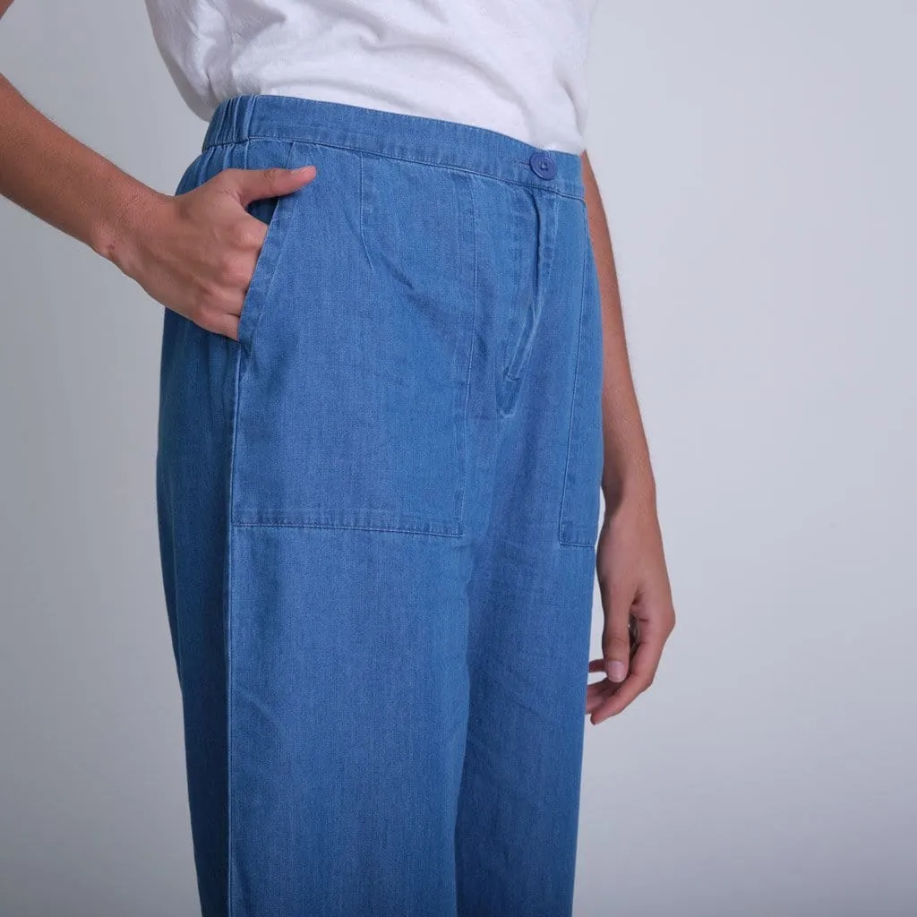 Carrie Organic Cotton Culottes | Denim