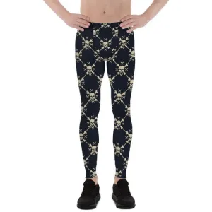 Chain Link Skulls Men's Leggings