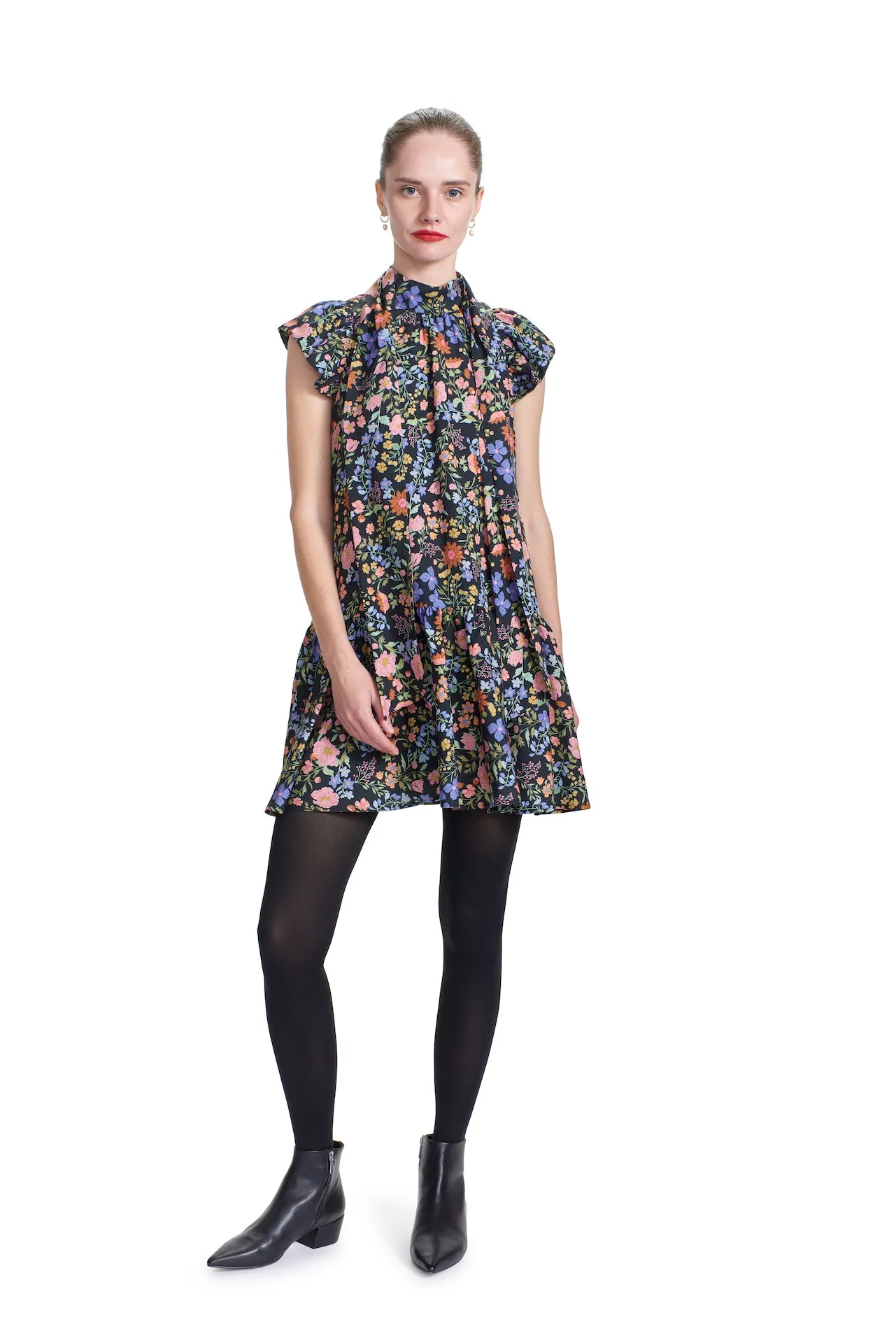 CHARLOTTE MINI DRESS- English Garden