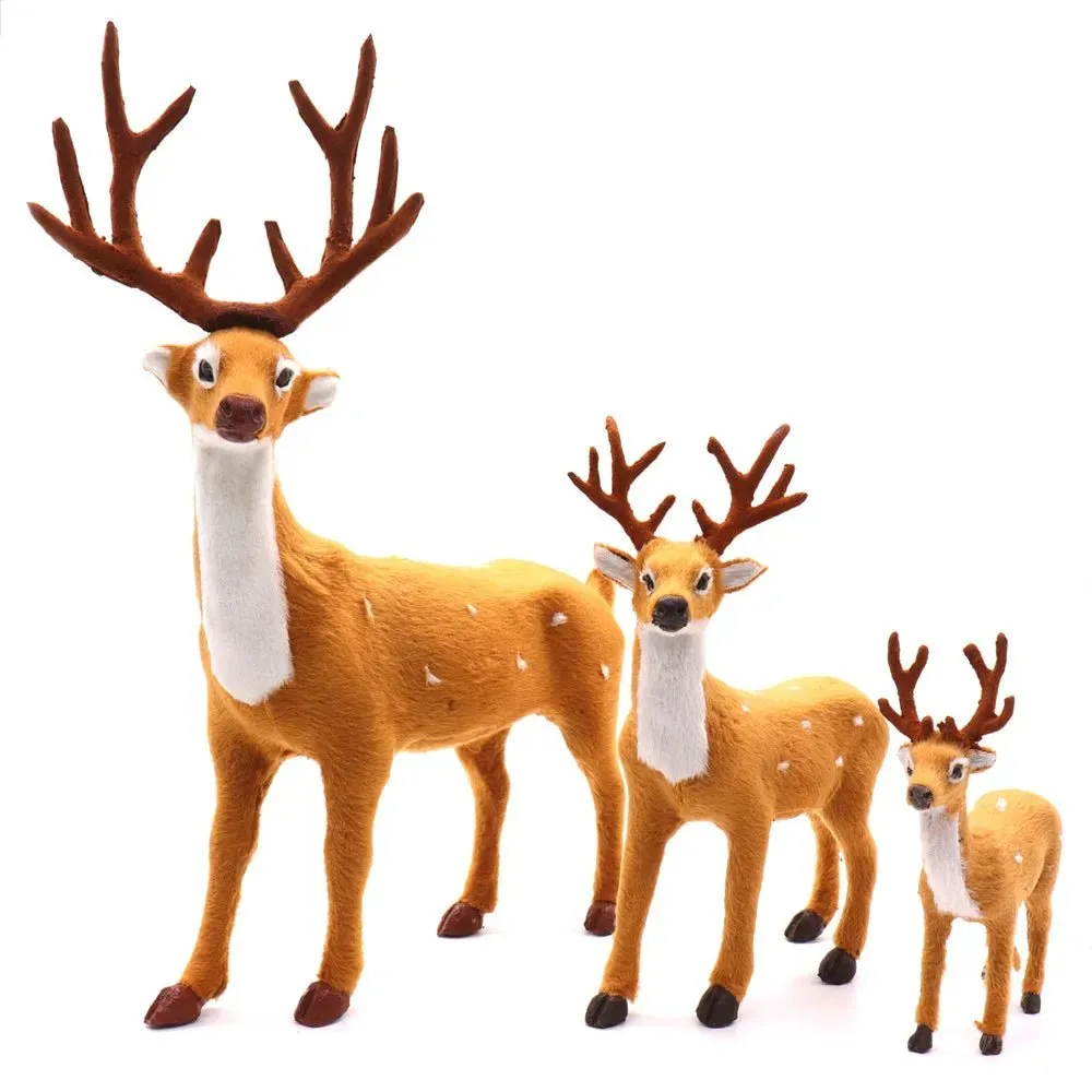 Christmas Deer Decor Plush Doll - Sika Deer Ornaments Plush Toys