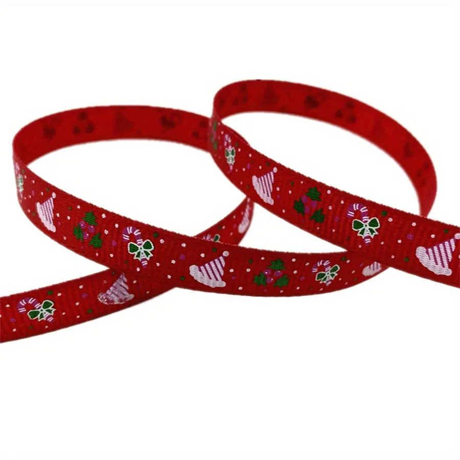 Christmas Printed Grosgrain Ribbon  Perfect for Gift and DIY