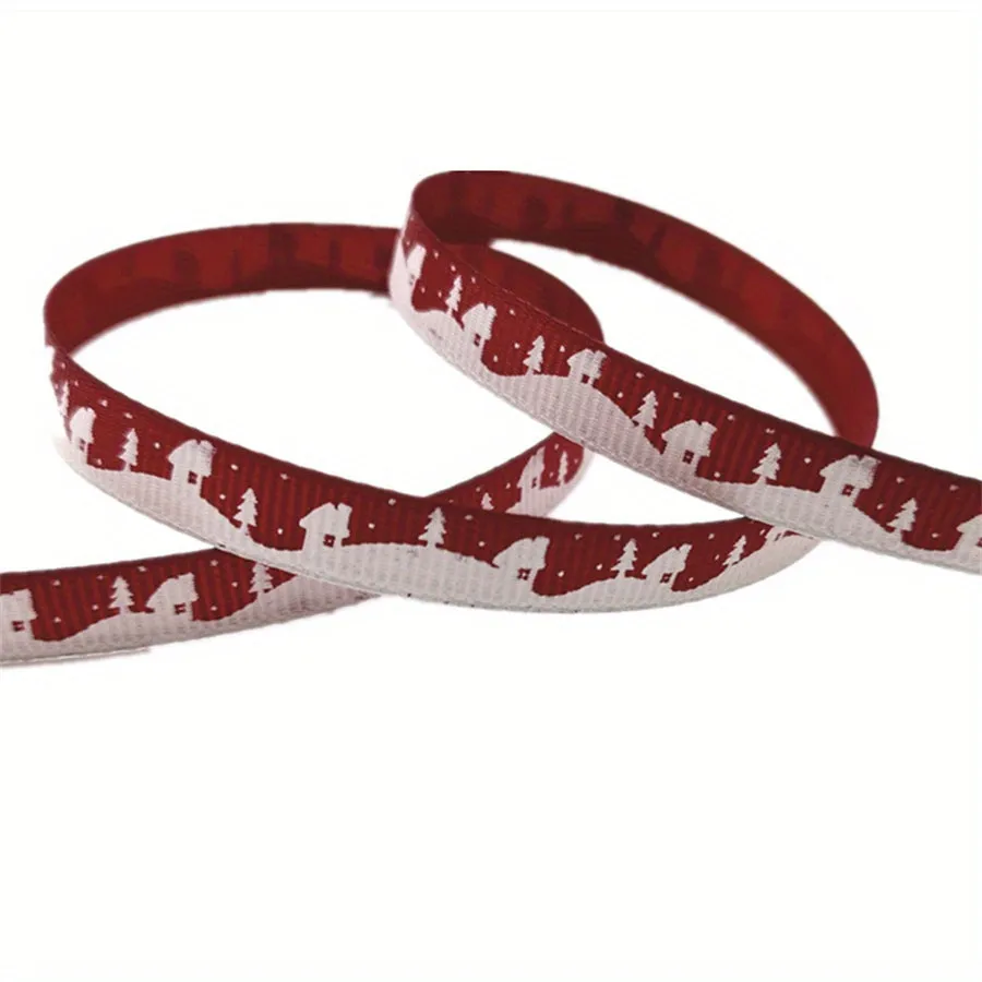 Christmas Printed Grosgrain Ribbon  Perfect for Gift and DIY