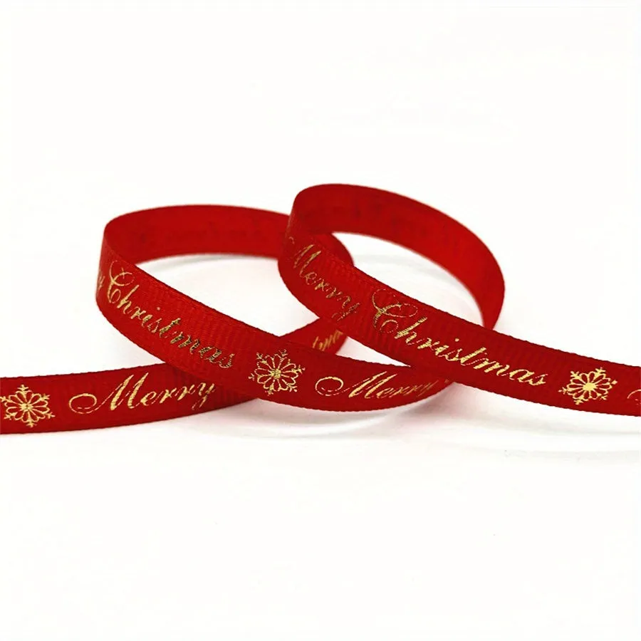 Christmas Printed Grosgrain Ribbon  Perfect for Gift and DIY