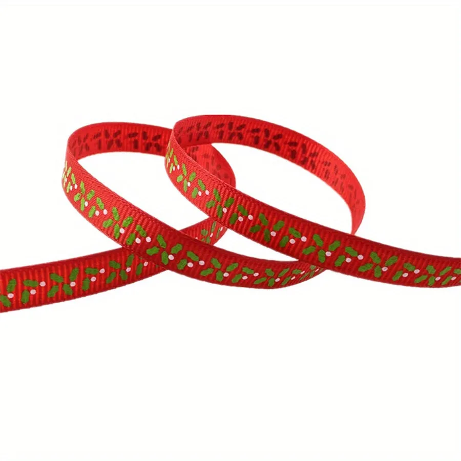 Christmas Printed Grosgrain Ribbon  Perfect for Gift and DIY