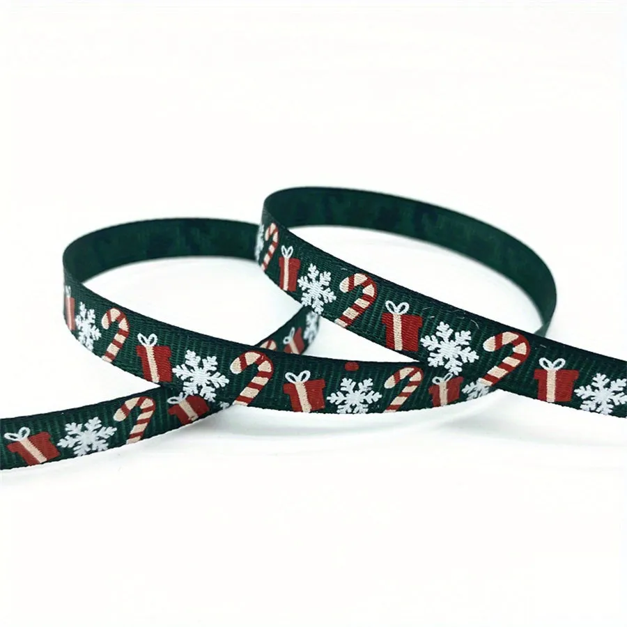 Christmas Printed Grosgrain Ribbon  Perfect for Gift and DIY