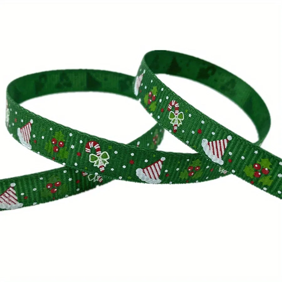 Christmas Printed Grosgrain Ribbon  Perfect for Gift and DIY