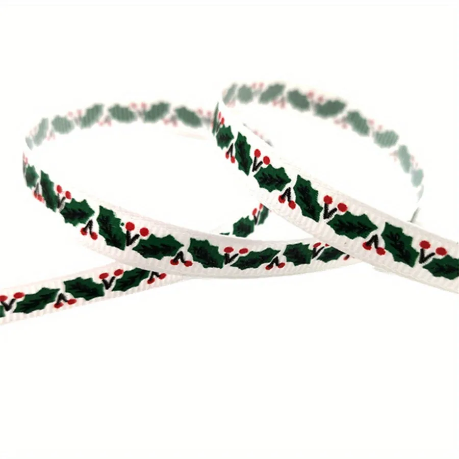 Christmas Printed Grosgrain Ribbon  Perfect for Gift and DIY