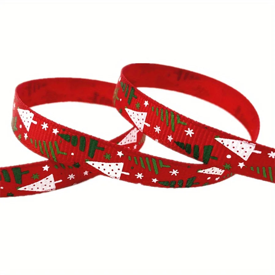 Christmas Printed Grosgrain Ribbon  Perfect for Gift and DIY