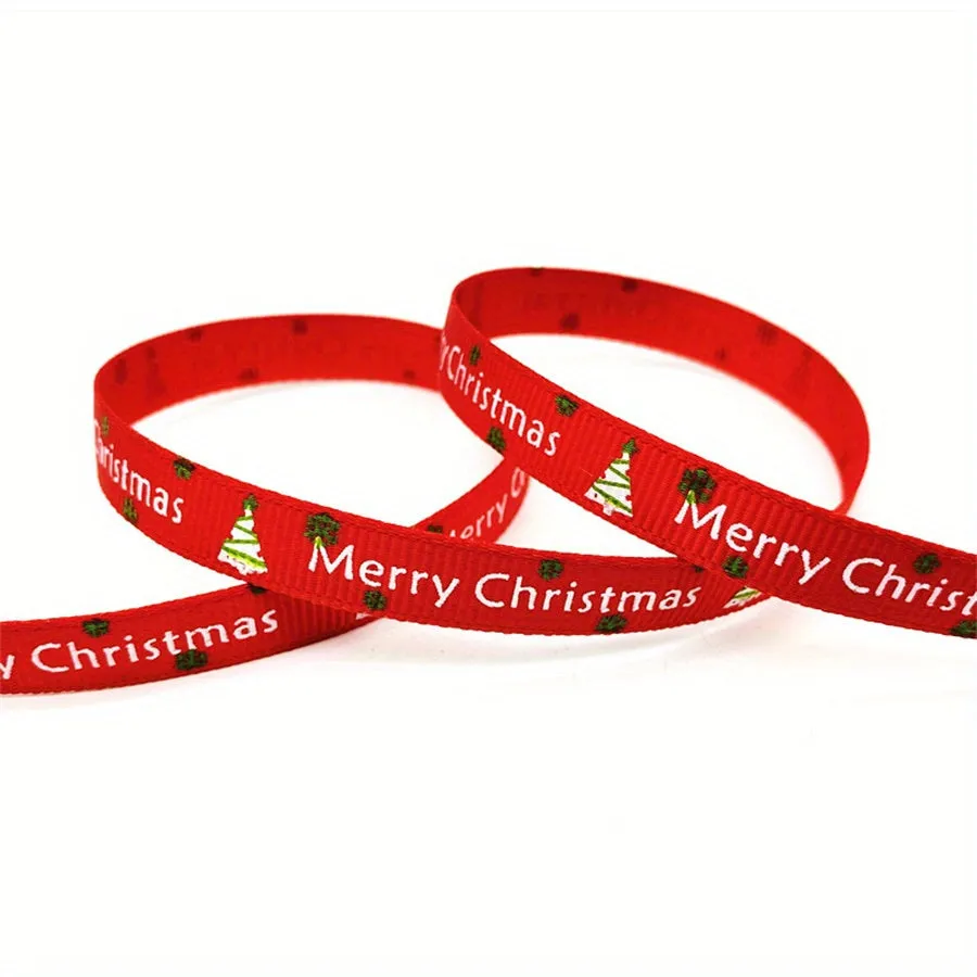 Christmas Printed Grosgrain Ribbon  Perfect for Gift and DIY