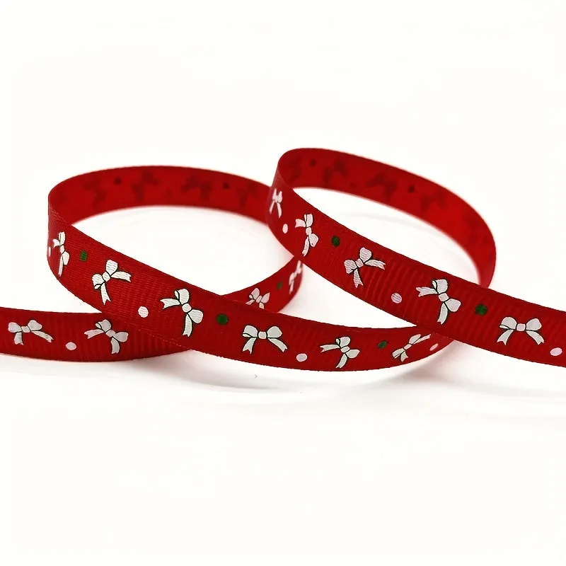 Christmas Printed Grosgrain Ribbon  Perfect for Gift and DIY