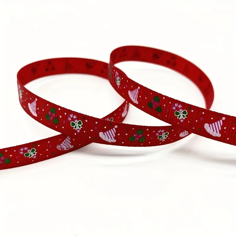 Christmas Printed Grosgrain Ribbon  Perfect for Gift and DIY