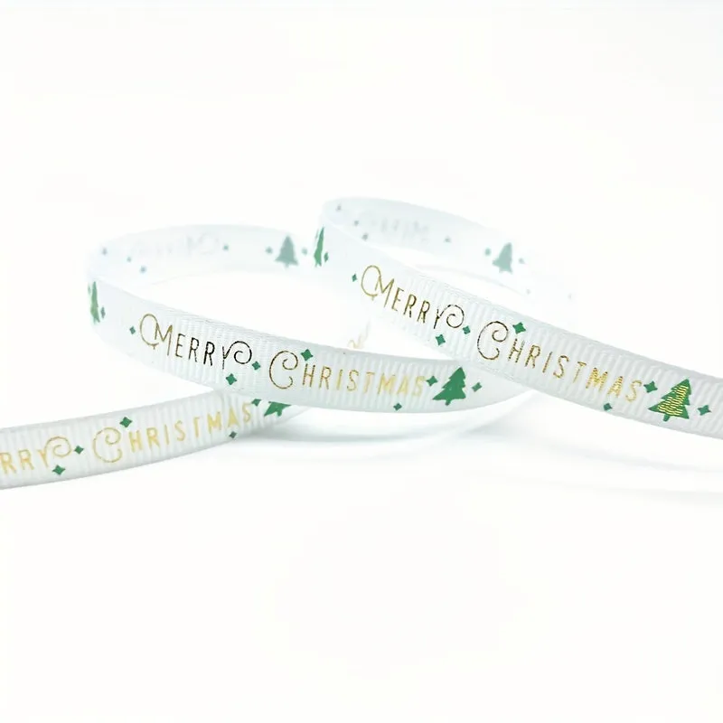 Christmas Printed Grosgrain Ribbon  Perfect for Gift and DIY