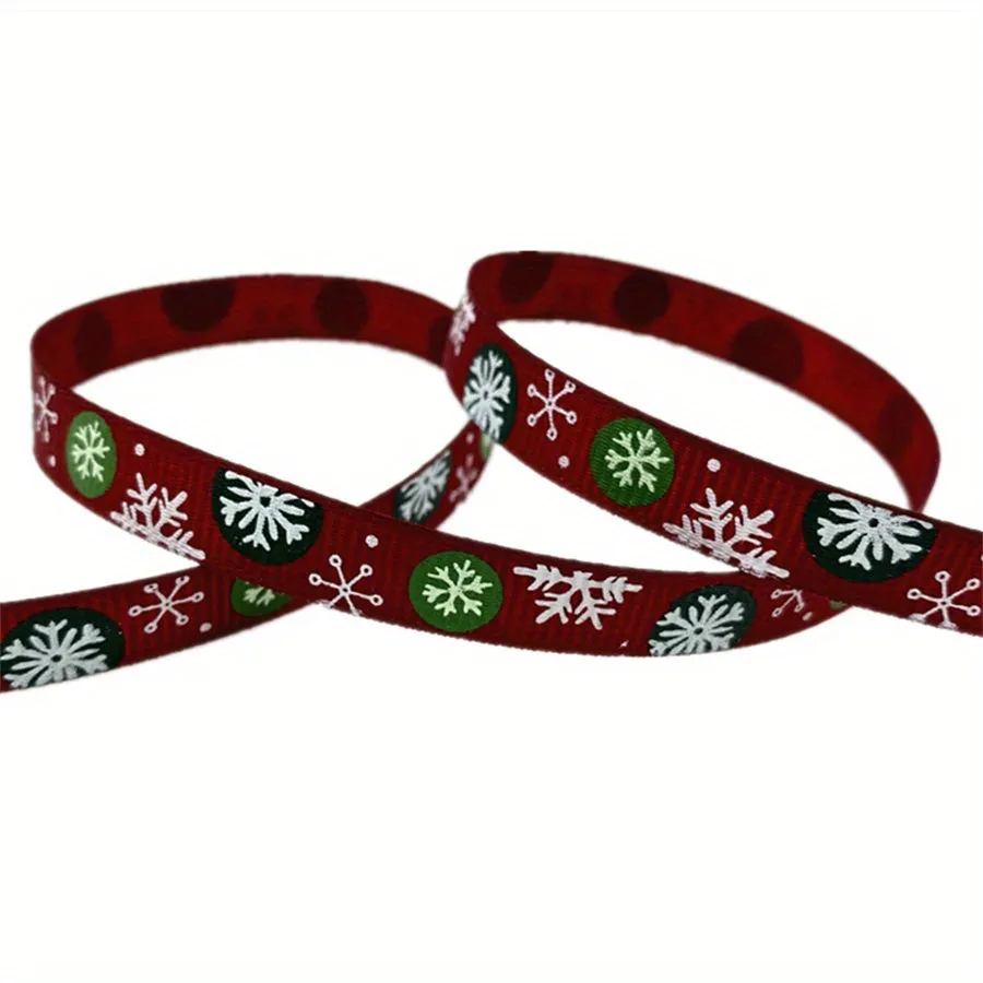 Christmas Printed Grosgrain Ribbon  Perfect for Gift and DIY