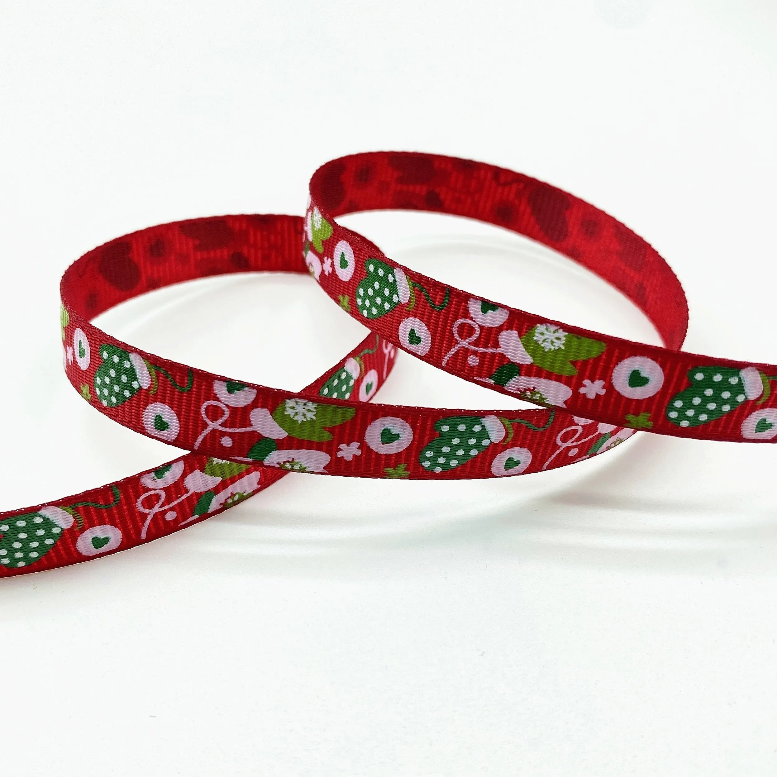 Christmas Printed Grosgrain Ribbon  Perfect for Gift and DIY