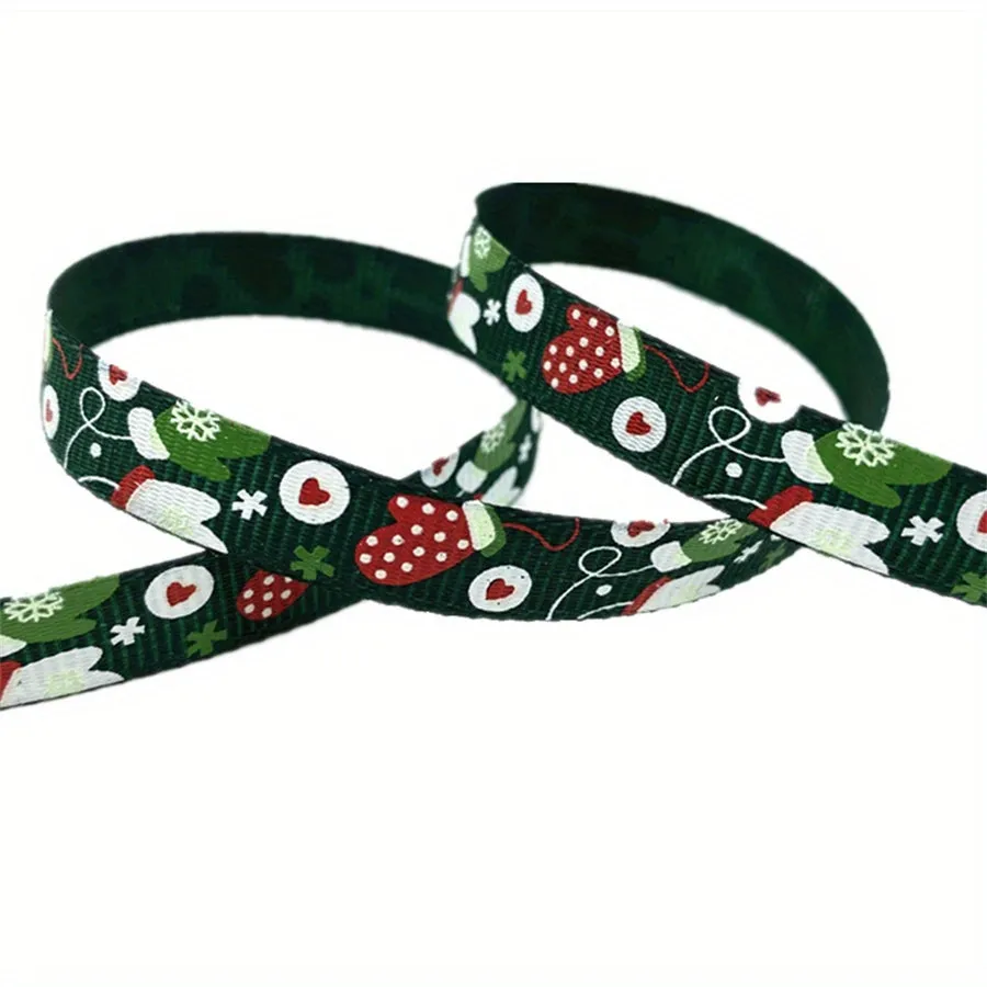 Christmas Printed Grosgrain Ribbon  Perfect for Gift and DIY