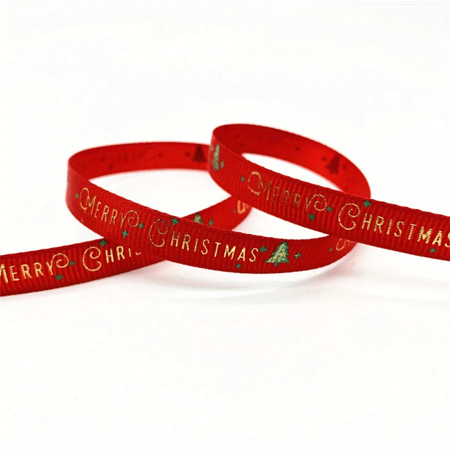 Christmas Printed Grosgrain Ribbon  Perfect for Gift and DIY