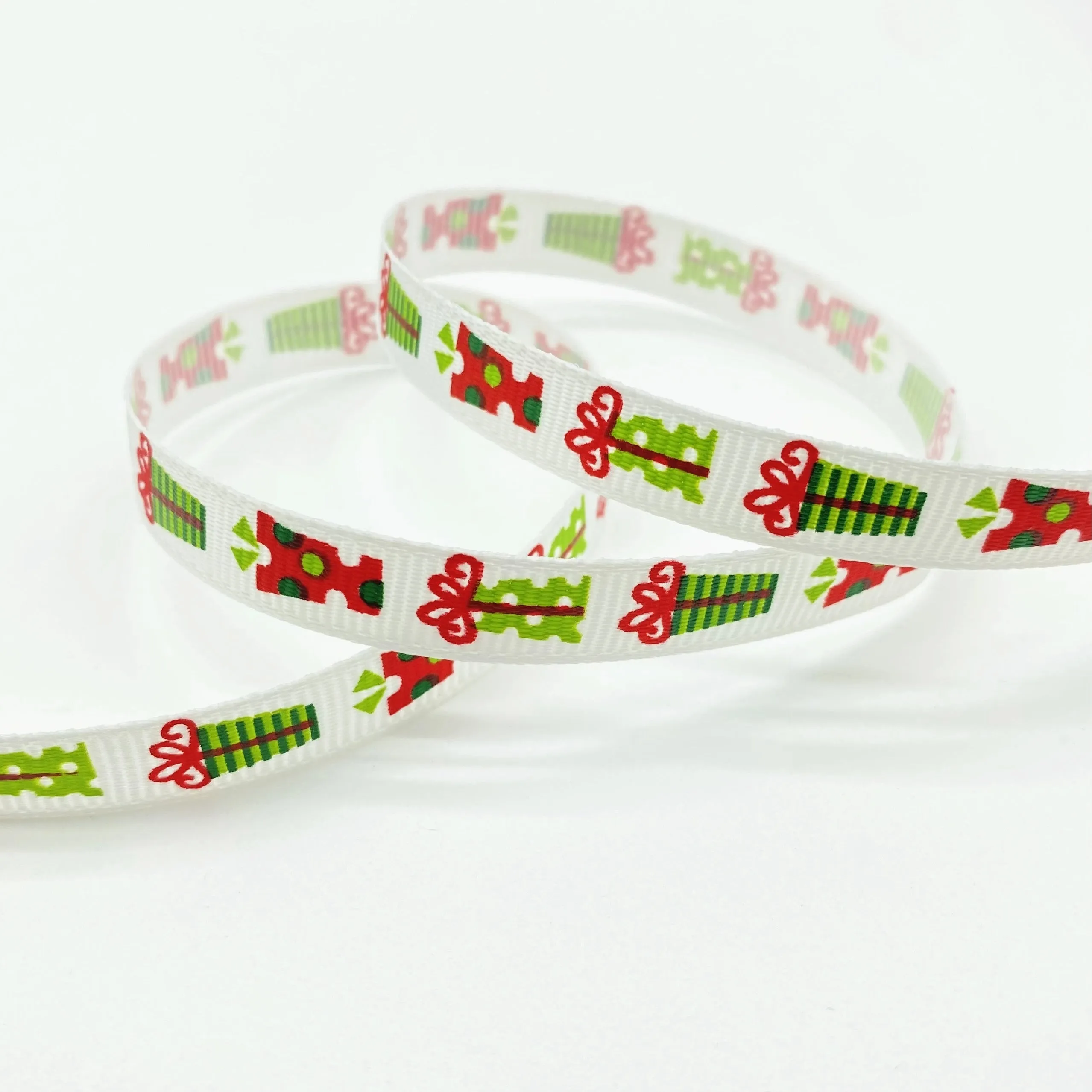 Christmas Printed Grosgrain Ribbon  Perfect for Gift and DIY