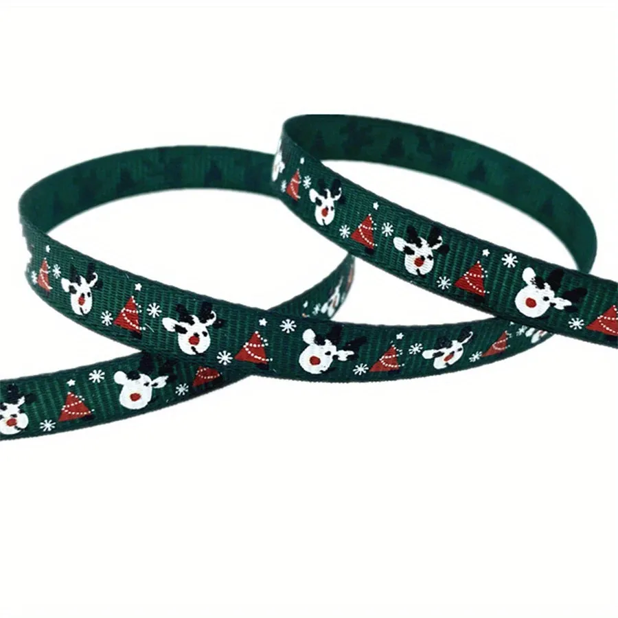 Christmas Printed Grosgrain Ribbon  Perfect for Gift and DIY